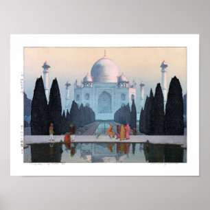 Affiche ukiyoe - Yoshida - 03 - Taj Mahal dans Morning Mis