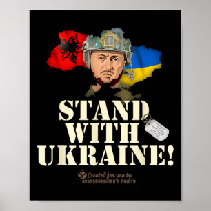 Affiche Ukraine Alnia Zelenskyy Soutenez l'Ukraine