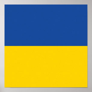 Affiche Ukraine Drapeau, Ukraine Pays Cadeau Patriotique