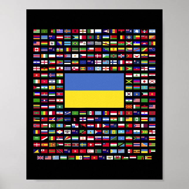 Affiche Ukraine Explorer les Drapeaux du Monde  (Devant)