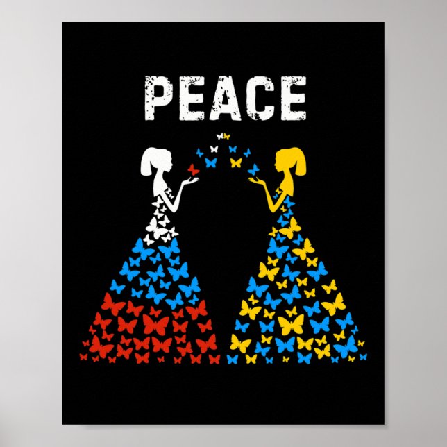Affiche Ukraine Russia Peace Stop War  (Devant)