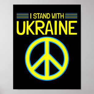 Affiche Ukraine Soutien Ukrainien Anti-guerre Je Suis Avec