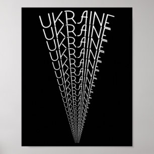 Affiche Ukraine Spotlight Word Art - Objet unique d'art uk