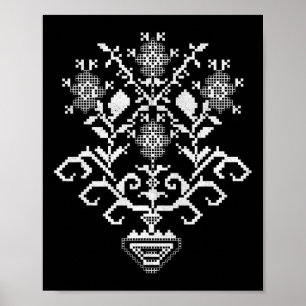 Affiche Ukraine Ukrainien Kiev Trysub Drapeau 6