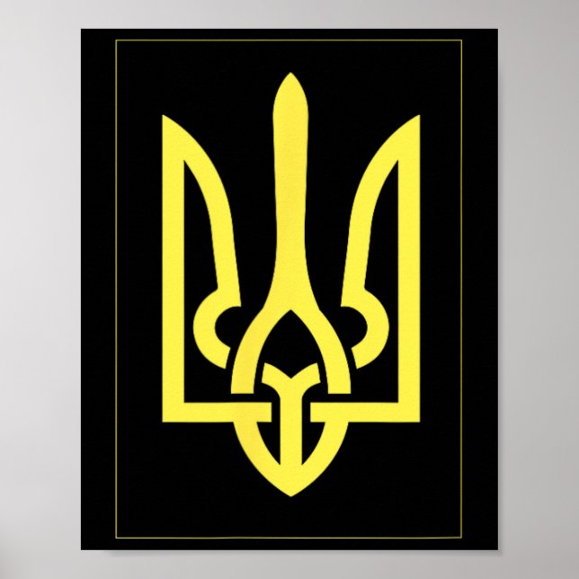Affiche Ukrainian Ukraine Trident  (Devant)