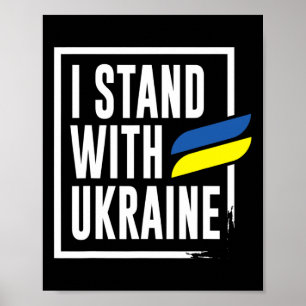 Affiche Ukrainien Je suis avec l'Ukraine