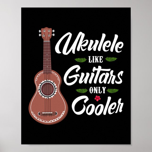 Affiche Ukulele Comme Guitare Seulement Joueur Glacière Ha (Devant)
