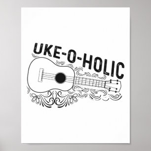 Affiche Ukulele Uke Uke-o-holic