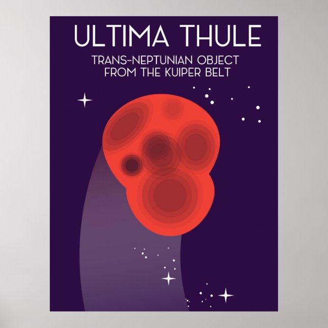 Affiche Ultima Thule Keiper Belt art spatial (Devant)