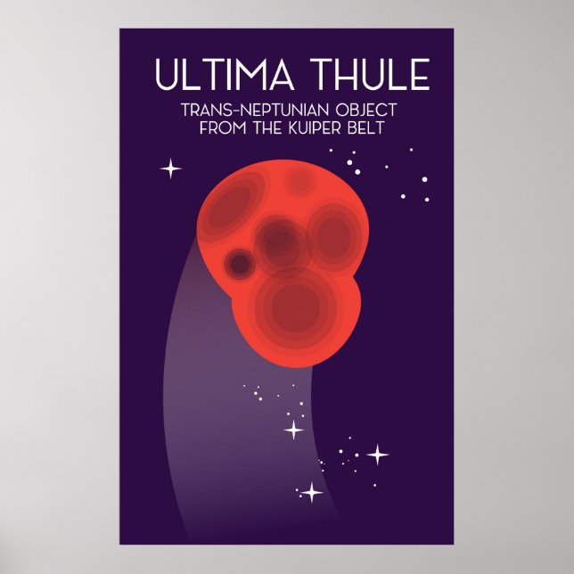 Affiche Ultima Thule Keiper Belt art spatial (Devant)