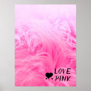 Affiche Ultime fourrure de faux rose chaud