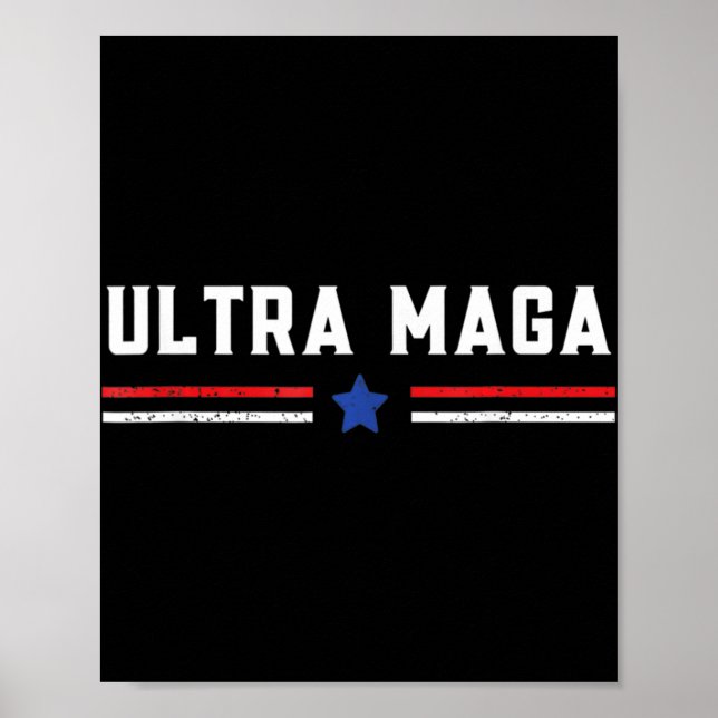 Affiche Ultra MAGA Et Fier De Cela Anti-Biden (Devant)