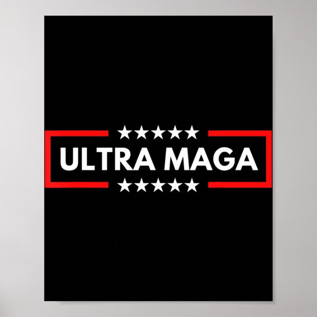 Affiche Ultra Maga Pro Trump Trump Maga King Anti Biden (Devant)