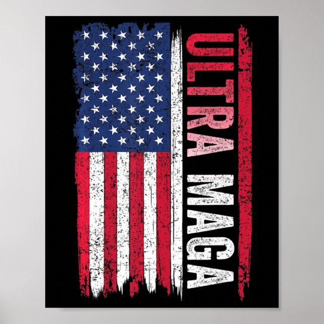 Affiche ULTRA MAGA - Programme patriotique du drapeau amér (Devant)