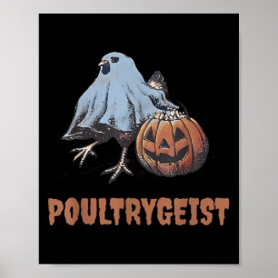 Affiche Ultrygeist Halloween poulet fantôme