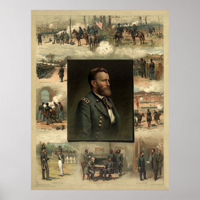 Affiche Ulysses Grant, 1885 (Devant)
