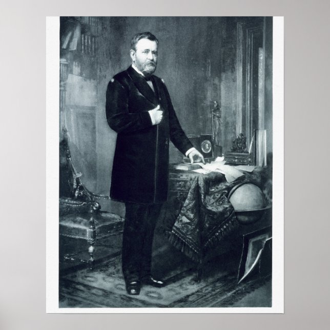 Affiche Ulysses S. Grant, 18e Président des États-Unis (Devant)