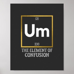 Affiche Um The Element of Confusion T-Shirt