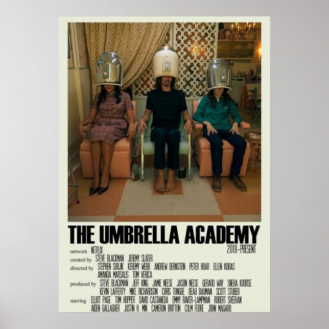 Affiche Umbrella Academy Alternative Art TV Show Large (Devant)