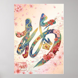 Affiche Ume: Japanese Plum & Goldfish Elegance Ar260050262