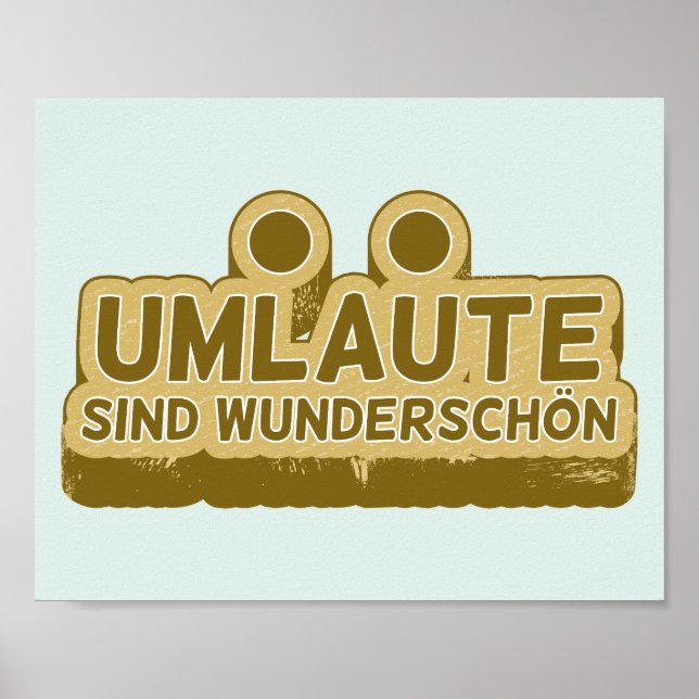 Affiche Umlaute sind wunderschön Geman (Devant)