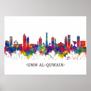 Affiche Umm al-Quwain UAE Skyline