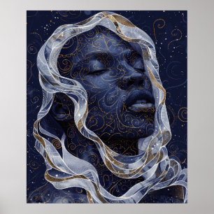 Affiche Un Africain Américain vivant dans des pots à capuc