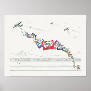 Affiche Un Américain B52 Ramen Noodle Drops