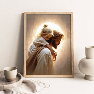 Affiche Un ami et sauveur, Art chrétien, Image Jésus