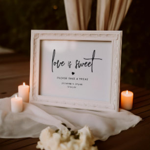 Affiche Un amour minimaliste est un mariage doux signe de 