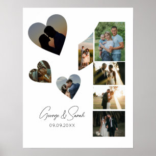 Affiche Un an ensemble Anniversaire Mariage 5 Photo