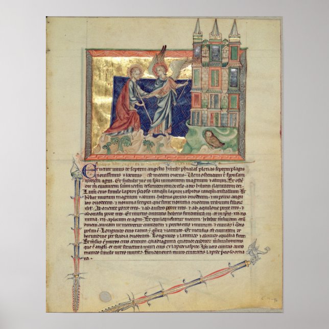 Affiche Un ange montrant la Nouvelle Jérusalem (Devant)