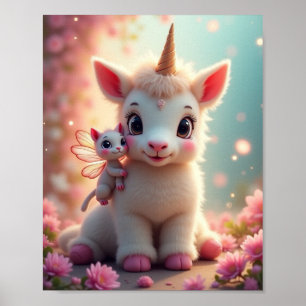 Affiche Un animal rare mignon