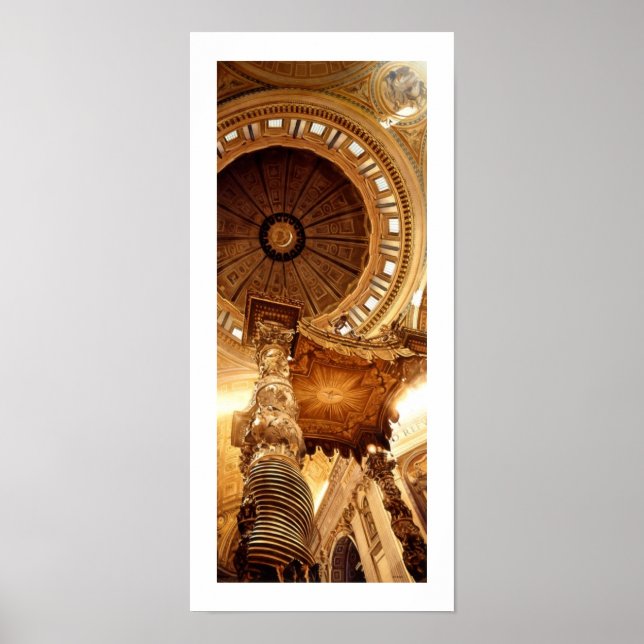 Affiche "Un aperçu à la porte" Basilique Saint-Pierre (Devant)