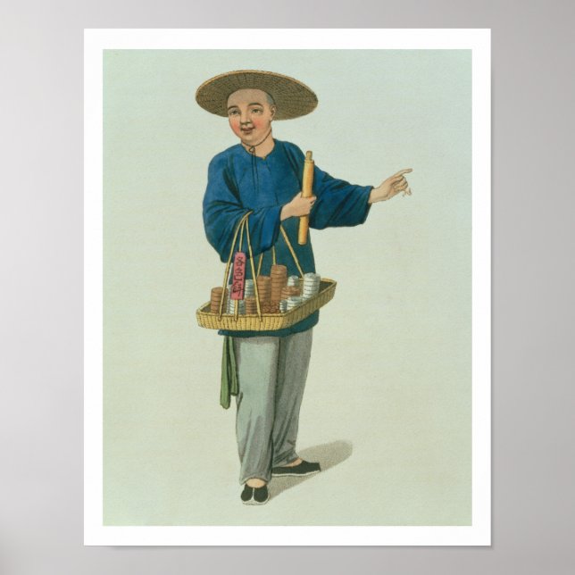 Affiche Un apothecaire, assiette 26 de 'Le costume de Chin (Devant)