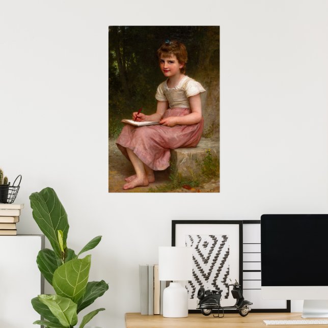 Affiche Un appel de William Adolphe Bouguereau (Bureau à domicile)