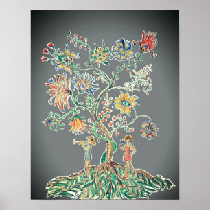 Affiche Un arbre de vie moderne