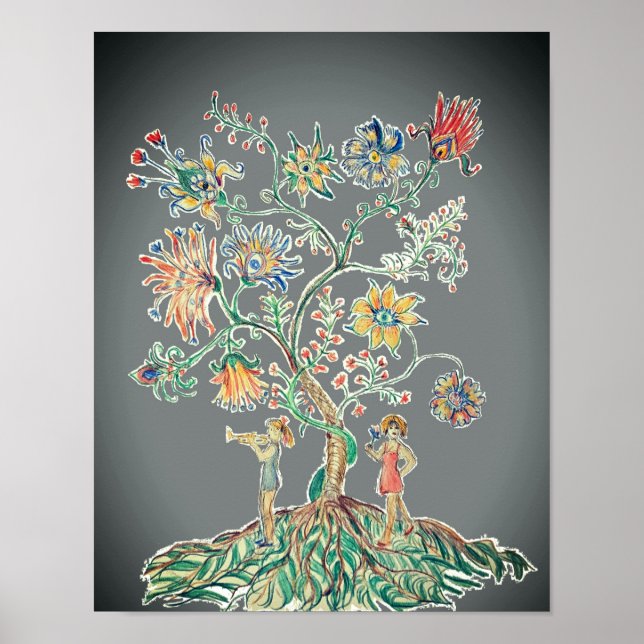 Affiche Un arbre de vie moderne (Devant)