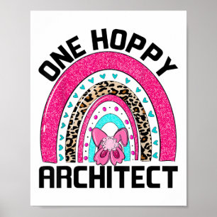 Affiche Un Architecte Hoppy Pâques Pour Architecte Pâques
