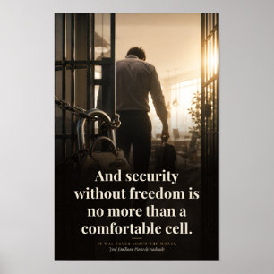 Affiche Un Art de Citation de Livre de Cellule Confortable