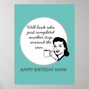 Affiche Un autre voyage autour du Sun Funny Retro Personna