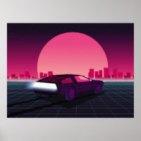 Un avenir rétro. arrière - plan sci-fi style année