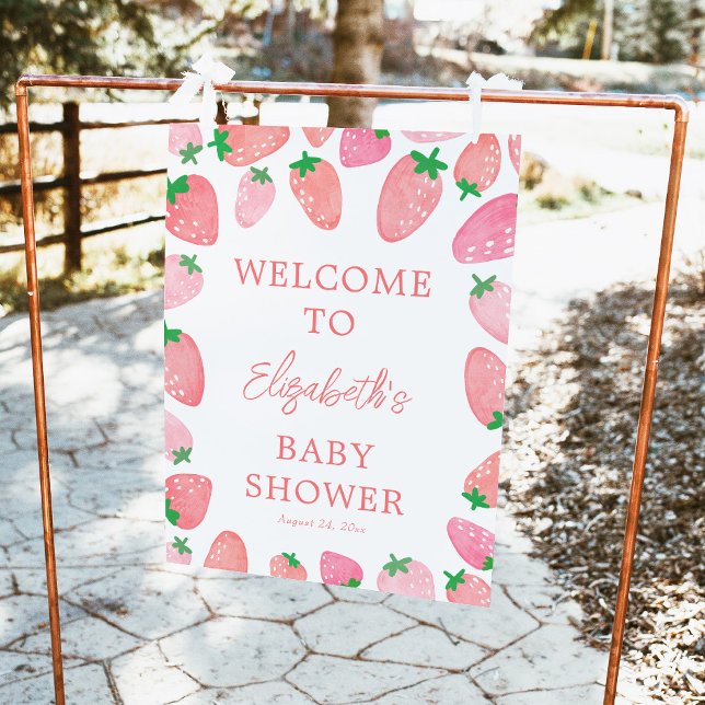 Affiche Un Baby shower Berry Swewberry (Créateur téléchargé)