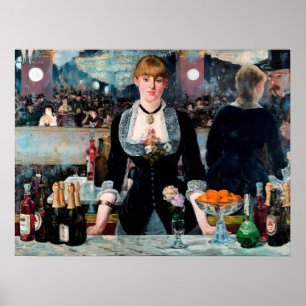 Affiche Un bar aux Folies-Bergère d'Édouard Manet