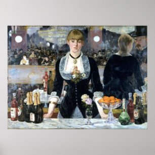 Affiche Un bar aux Folies Bergère, Édouard Manet