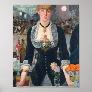 Affiche Un Bar Aux Folies Bergere - Edouard Manet