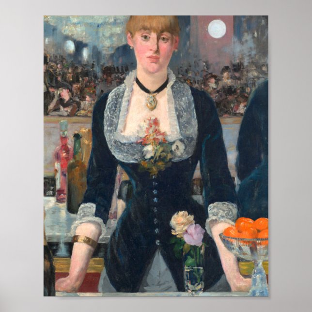 Affiche Un Bar Aux Folies Bergere - Edouard Manet (Devant)