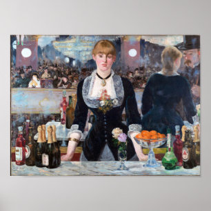 Affiche Un bar aux Folies-Bergere, Manet