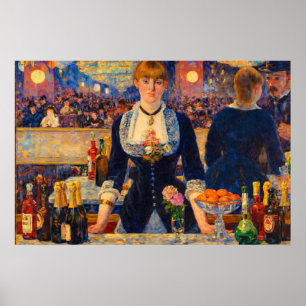 Affiche Un bar aux Folies-Bergère par Édouard Manet