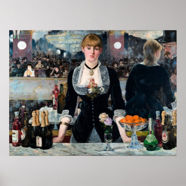 Affiche Un bar aux Folies-Bergère par Édouard Manet (Devant)